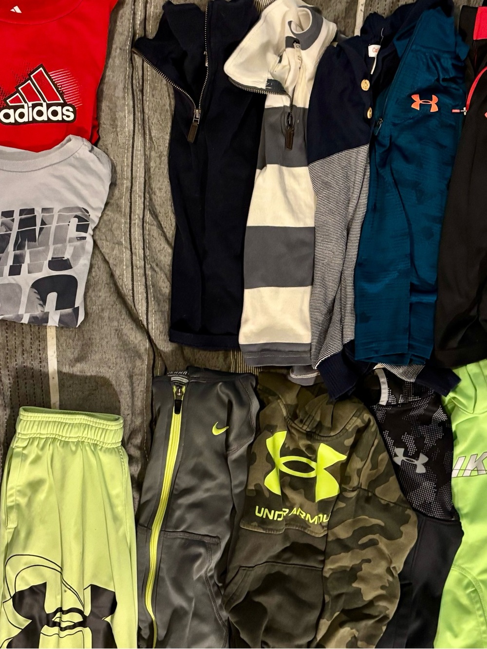 Boys Bundle Clothing-  Under Armor, Nike, J. Crew Mix total 22 items Size 7/8